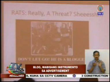 Omeng Fallarme's slide on local news ABS CBN Regional TV Patrol